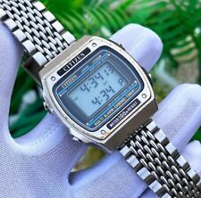 Vintage Citizen Digital LCD Multi Alarm-Chronograph Japan Made Men Watch DQ-8038