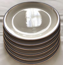 6 Royal Tognana~1980s~Off White/Cream Dinner Plates 9.5”/24 cm