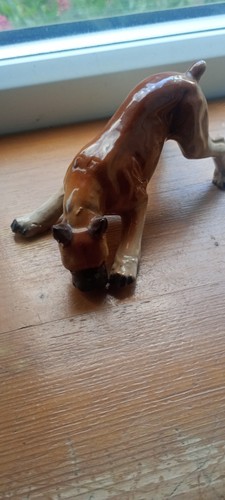 Vintage ceramic bull dog - ceramic,