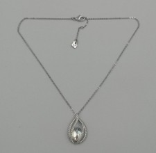 Authentic Swarovski Megan Pendant Necklace Rhodium Plated 1071202
