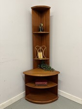 Mid Century Corner Display Unit, Vintage Corner Cabinet