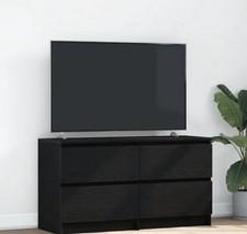 TV Cabinet Black Engineered