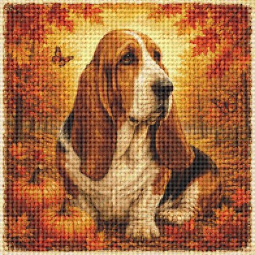Basset hound puppy dog - hound, in