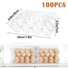 100PCS Egg Boxes - Plastic