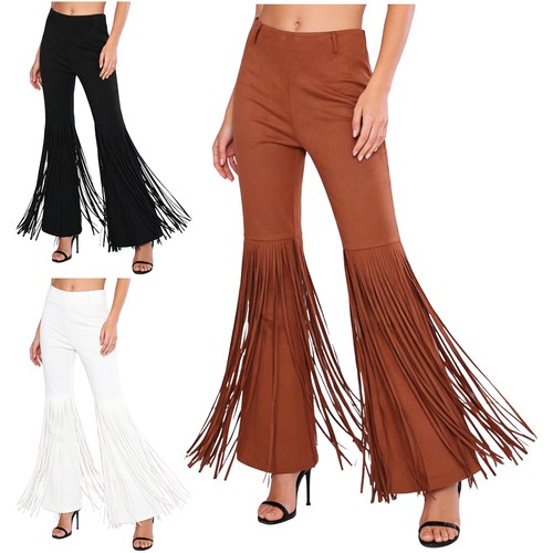 Women trouser fringed bell - trouser,