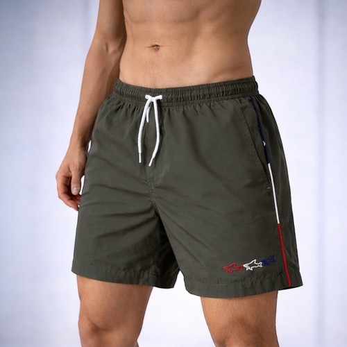 Paul shark olive green swim - shark,