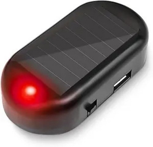 Solar powered dummy - powered, security