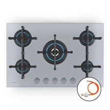 Gas Hob 5 Burner Glass Ceramic