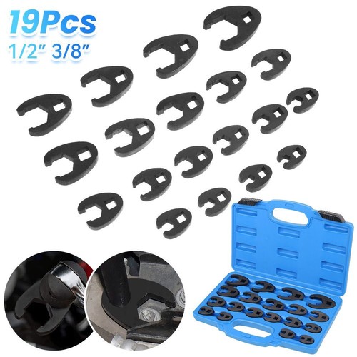 19pcs metric crowsfeet - crowsfeet, 3/8"
