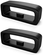 2 x Rubber Watch Strap Part Silicone Keeper Replacement Loop Ring for Garmin