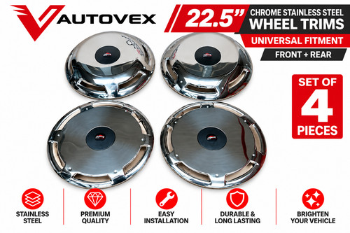 Chrome wheel trims hub - wheel,
