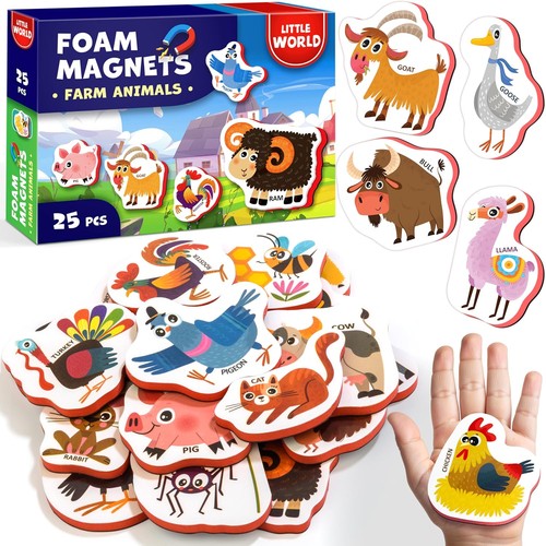 Little world fridge magnets - world,