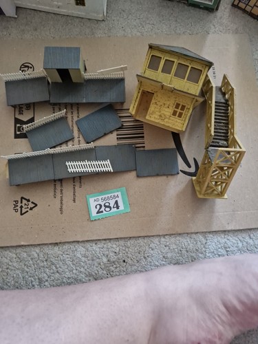 Model railway plastic building - model,