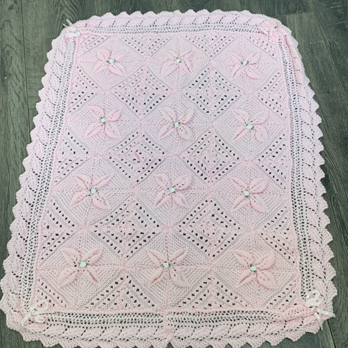 Baby hand knitted blanket - baby,