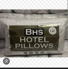 BHS Hotel Pillows Pair Striped Quality Home  NEW