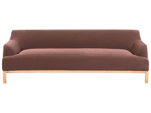 Seater fabric sofa - fabric, burgundy