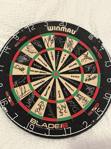Signed dartboard littler - dartboard,