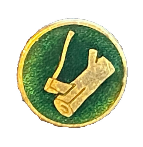 Vintage wood cutters lapel - cutters,