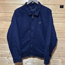 Orvis Men's Full Zip Collared Vintage Cotton jacket Dark Blue Size XL