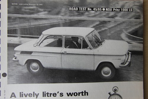 Original 1965 nsu prinz 1000 - nsu,