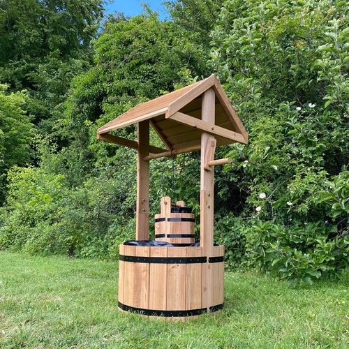 Garden wooden planter - garden, wishing