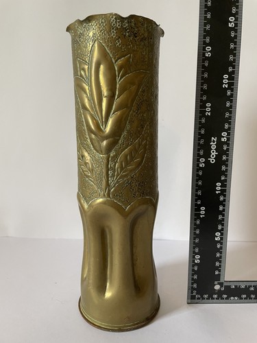 Vintage antique 75mm shell - antique,