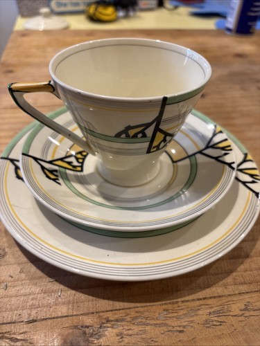 Art deco adderley ware trio - deco,