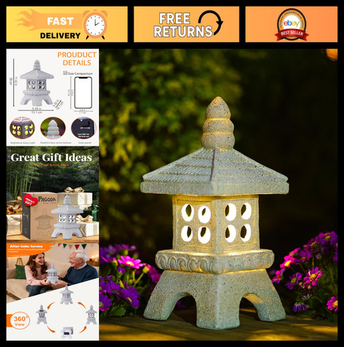 Solar pagoda garden ornaments - solar,