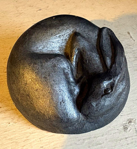 Vintage metallic grey resin - vintage,