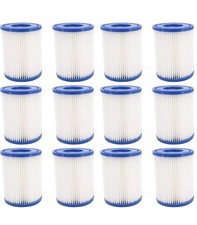 12 Pack Flowclear Size I Filter to fit Bestway 330 & 530  gal/h Filter Pump
