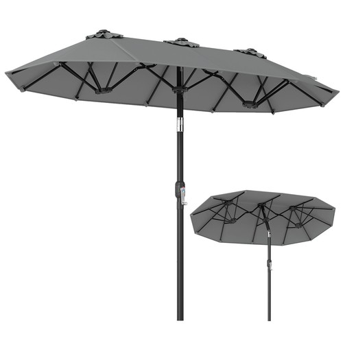 Double sided patio umbrella - double-sided,