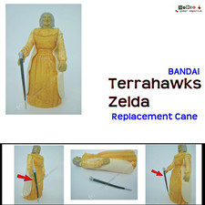 VINTAGE 1983 BANDAI TERRAHAWKS ZELDA ACTION FIGURE replacement STAFF / Cane