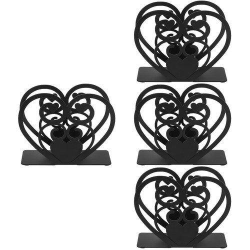 Metal napkin holder heart - holder,