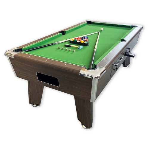 7ft coin operated pool table - coin,