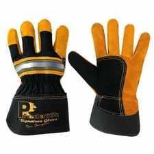Top Quality Predator By Ron Leather Tiger Rigger Superior Heavy Duty Work Gloves