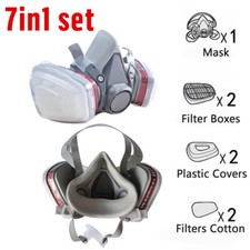 Reusable Half Face Mask Respirator for Industrial Painting Woodworking Facepiece