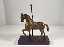 VINTAGE BRASS CAROUSEL HORSE