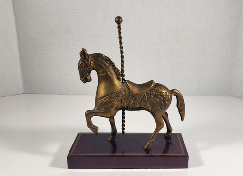 Vintage brass carousel - brass,