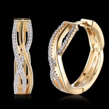 18k real gold - filled, hoop