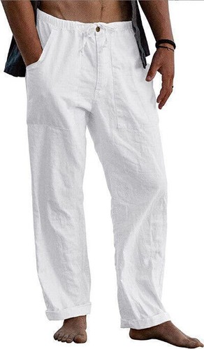 Mens cotton linen straight - mens,