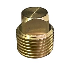 Universal Solid brass drain bung plug Garboard transom rib boat marine
