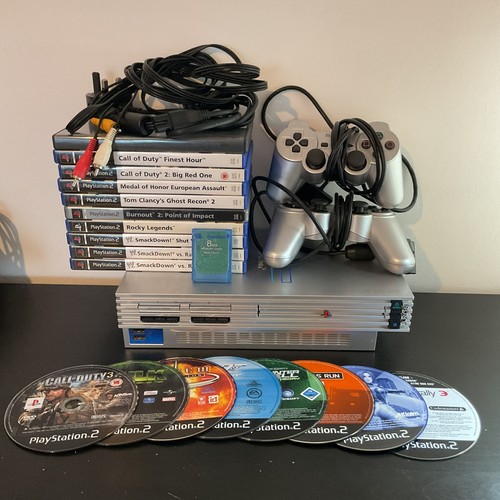 Silver sony playstation ps2 - silver,