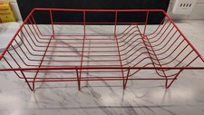 Vintage Red MetalDish Rack