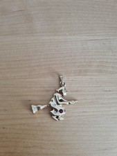 Witch Necklace Pendant Gold 90s Y2k Halloween Gift