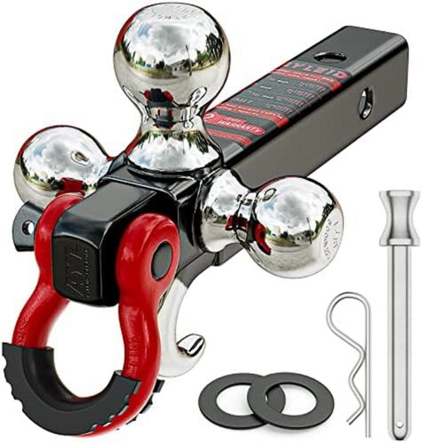 Trailer hitch tri ball mount - trailer,