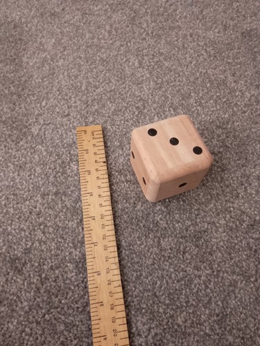 Large wooden dice - large,