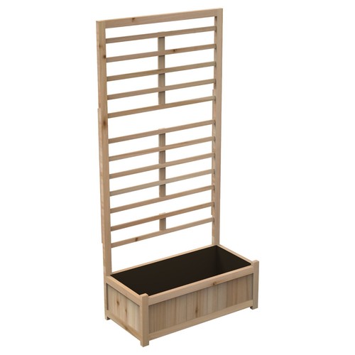 Garden raised wooden planter - garden,