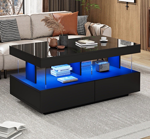 Black high gloss led - high,