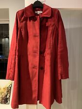 Boden Red Velvet Coat 8