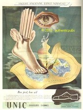 1946 ADVERTISEMENT SHOES UNIC